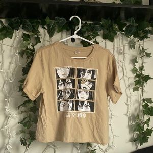 Beige anime top